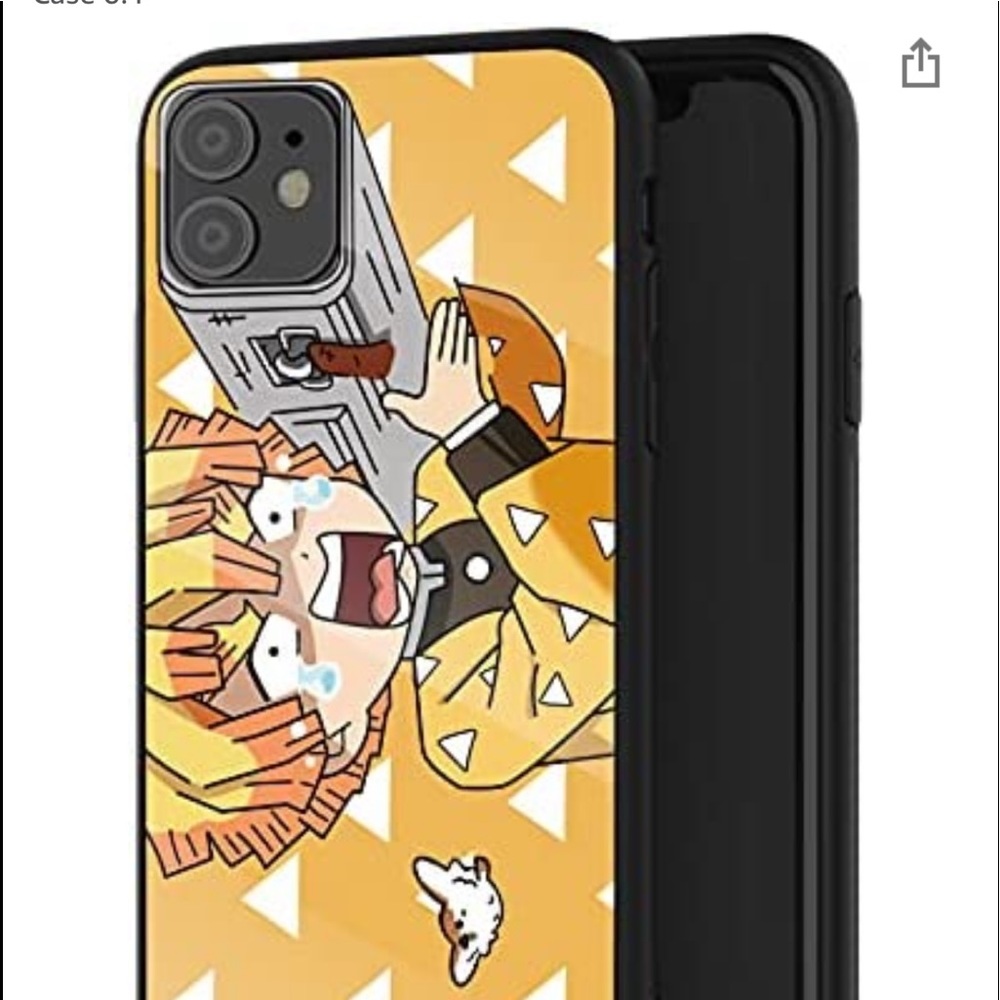 iPhone 11 Anime Zenitsu Agatsuma Phone Case Yellow Black Zenitsu Agatsuma NEW